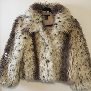 Hype Faux Fur Jacket Size XL